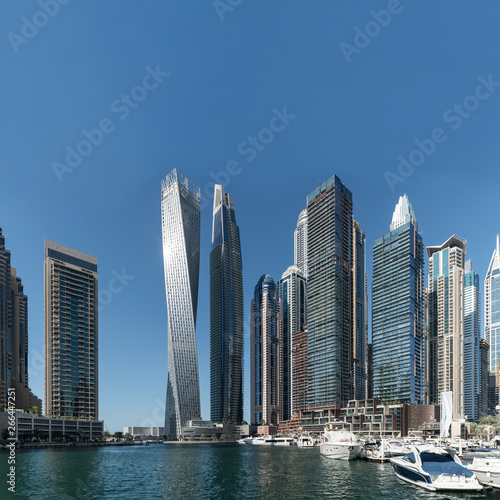 Modern skyscrapers in Dubai Marina. © Eugene