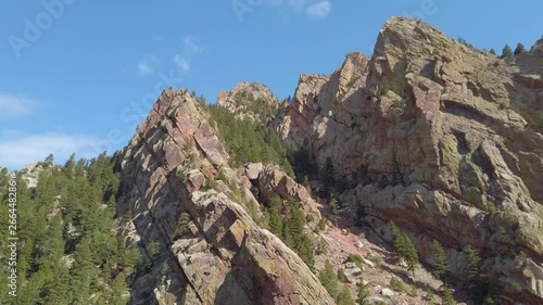 Mountain view in Eldorado Canyon state park Colorado.
