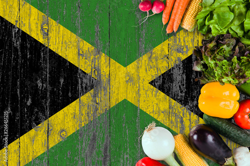 Slika na platnu Fresh vegetables from Jamaica on table