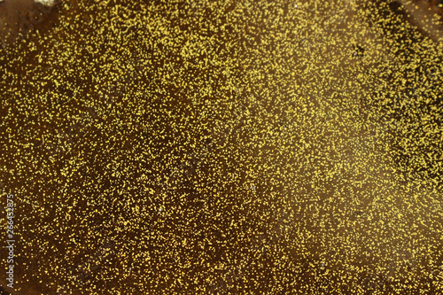 Ceramics close up background gold and black color