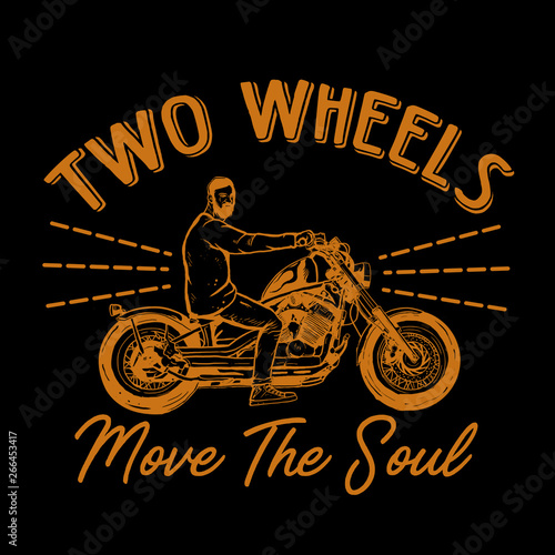 hand drawn vintage motorcycle logo / retro logo Stock Illustration | Adobe  Stock
