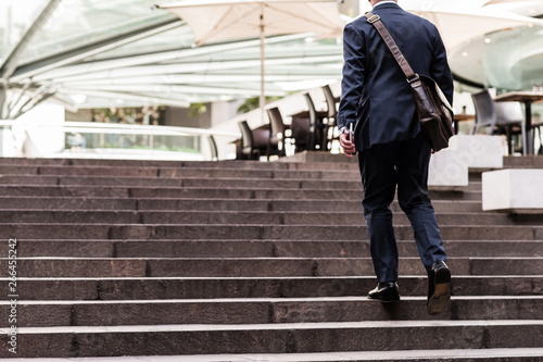 businessman on stairs