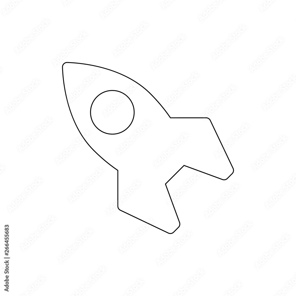 small rocket ship silhouette outline icon. Signs and symbols can be used for web, logo, mobile app, UI, UX small rocket ship silhouette outline icon. Signs and symbols can be used for web, logo, mobile app, UI, UX