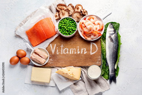 Fotografía Foods rich in natural vitamin D