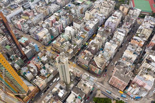 Top view of Hong Kong kowloon side