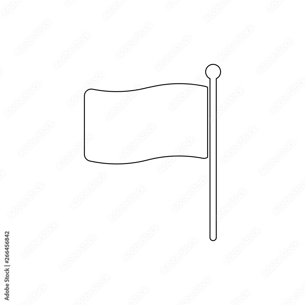flag outline icon. Signs and symbols can be used for web, logo, mobile app, UI, UX flag outline icon. Signs and symbols can be used for web, logo, mobile app, UI, UX