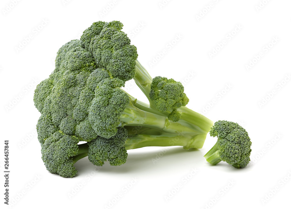 Broccoli vegetable on white background Broccoli vegetable on white background