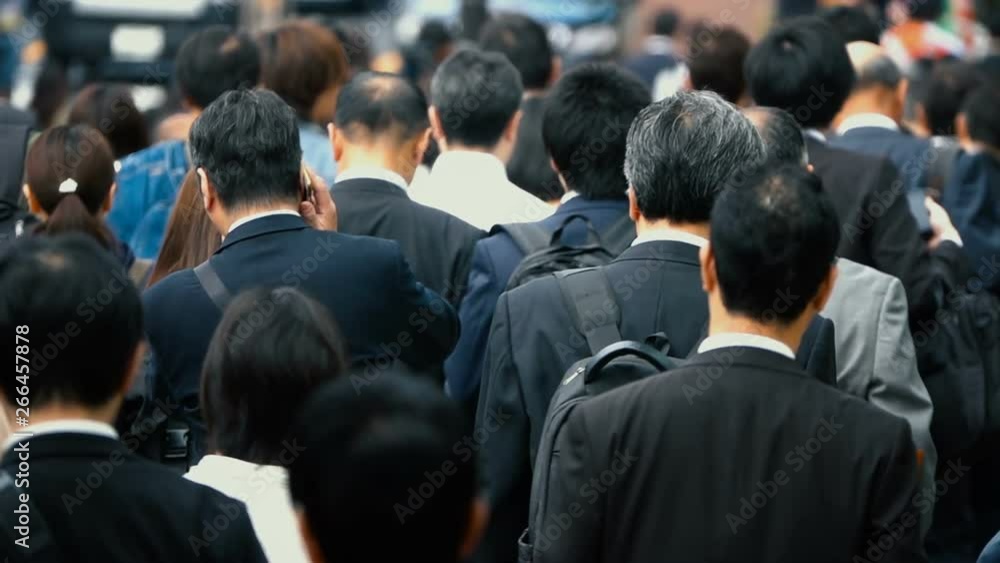 東京 通勤 スーパースローモーション 8倍速 春 5月 東京 通勤 スーパースローモーション 8倍速 春 5月