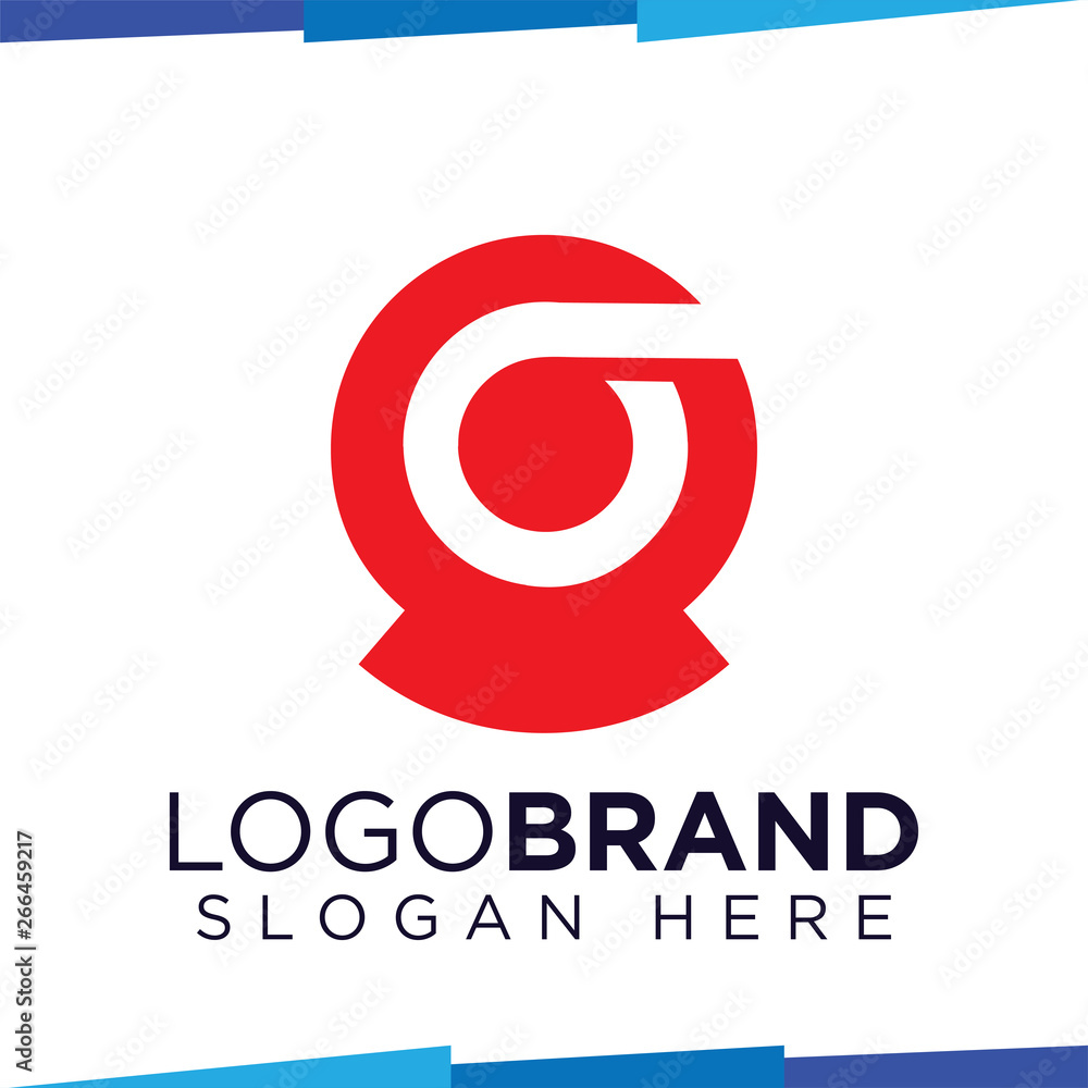Fototapeta premium O Initial Letter logo vector template