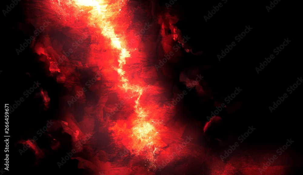 Fototapeta premium Abstract bright background like a meteorite fall