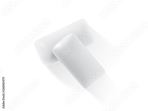 chewing gums isolated on white background 