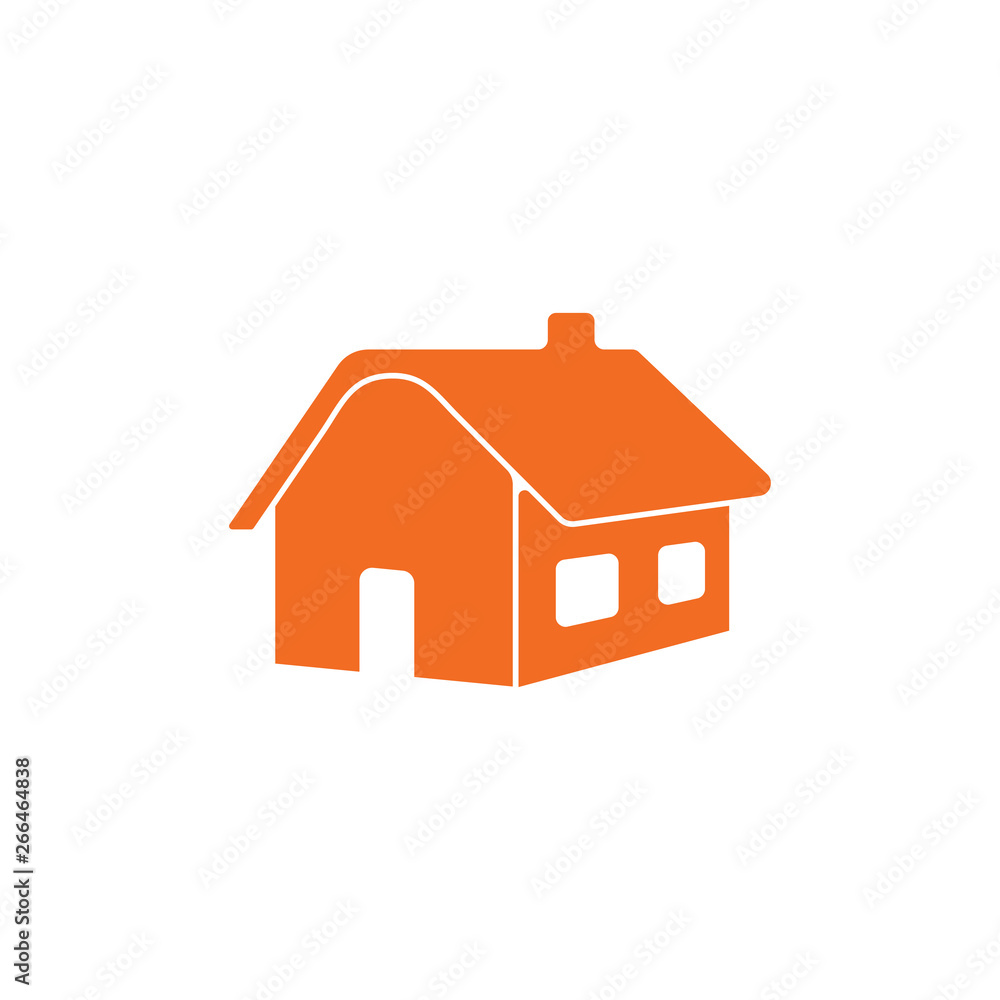 simple geometric home flat 3d design vector simple geometric home flat 3d design vector