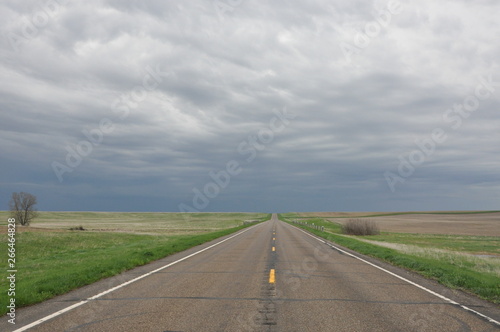 Grey Sky and Paved Road H