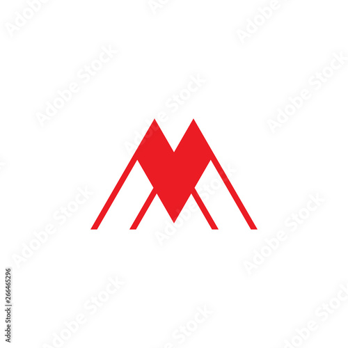 Free Download M letter logo design vector template - GFXLoad