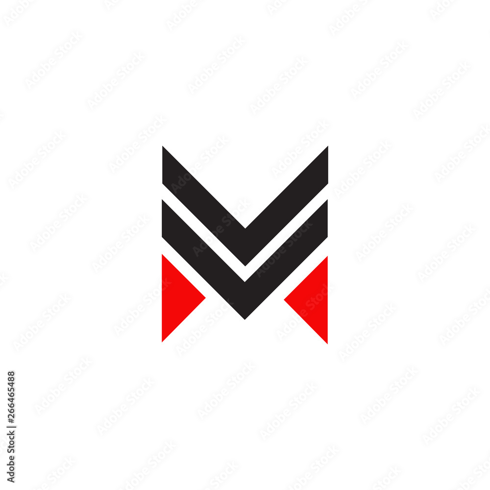 M letter logo design vector template