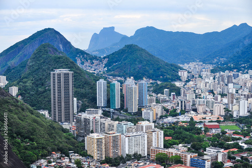 Aerial view of districts of Rio de Janeiro  Brazil