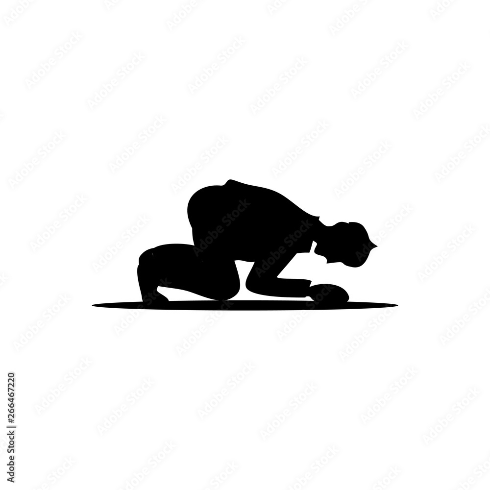 Obraz premium Prayer Islamic Template Design Graphic Vector