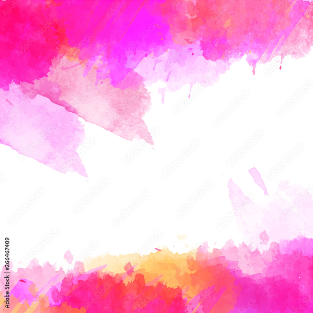 Bright colorful abstract vector watercolor background