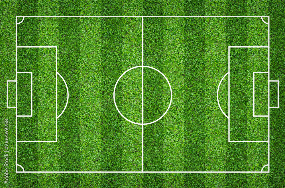 Football field or soccer field for background. Green lawn court for create game. Football field or soccer field for background. Green lawn court for create game.