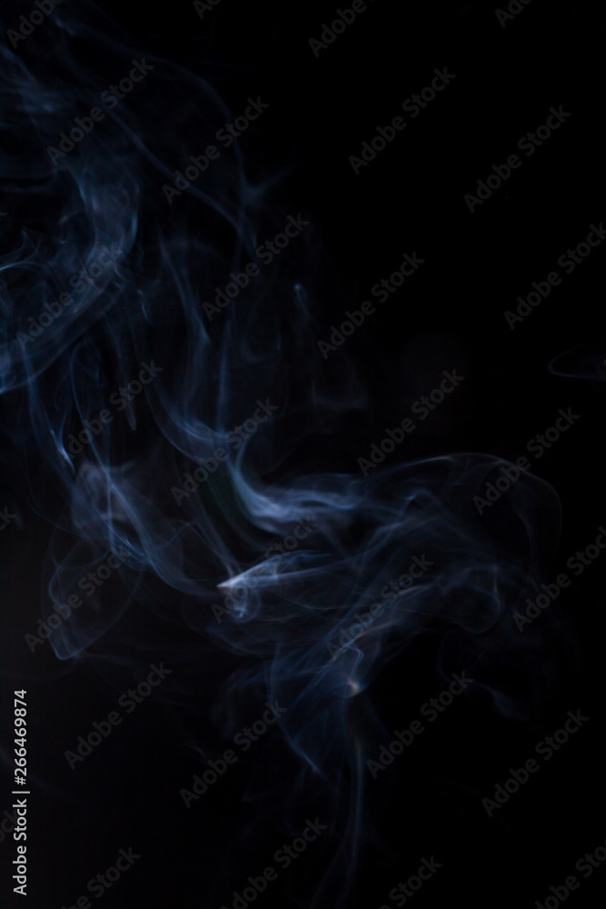 Obraz premium Smoke on a black background.