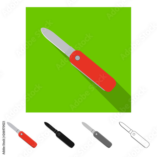 Vector illustration of mountaineering and peak symbol. Collection of mountaineering and camp stock symbol for web.