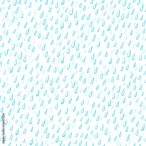 Rain drops abstract background. Seamless pattern. Vector illustration.