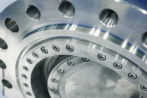 Sticker Close-up of a very powerful gas butterfly valve.
