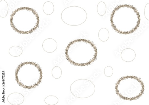 Pattern of monochrome wreath. Elegant illustration for business.