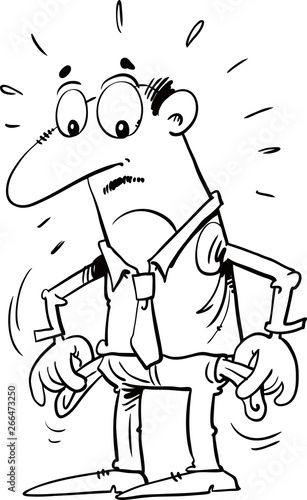 Business man with empty pockets