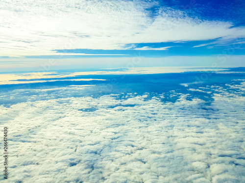 Background of Clouds of Sky seen from an airplane in height of cruise © Sergio