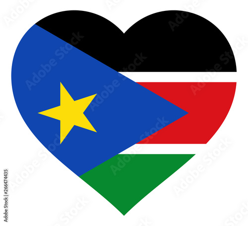 Free Download flag in heart vector illustration sign. Flag in the shape of Heart with contrasting contour, symbol of love for his country or valentine day, patriotism. - GFXLoad