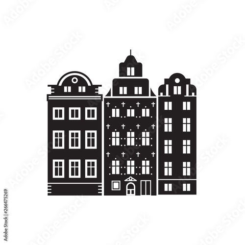 Travel Stockholm Houses Icon