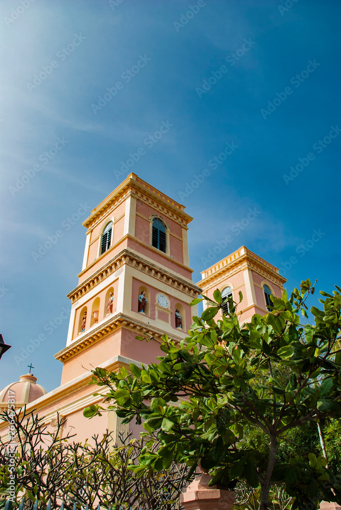 The Church of Our Lady of Angels in Pondicherry, India