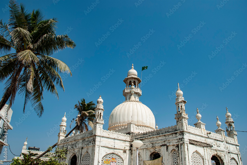 The Haji Ali Dargah, a famous tomb and a mosque in Mumbai