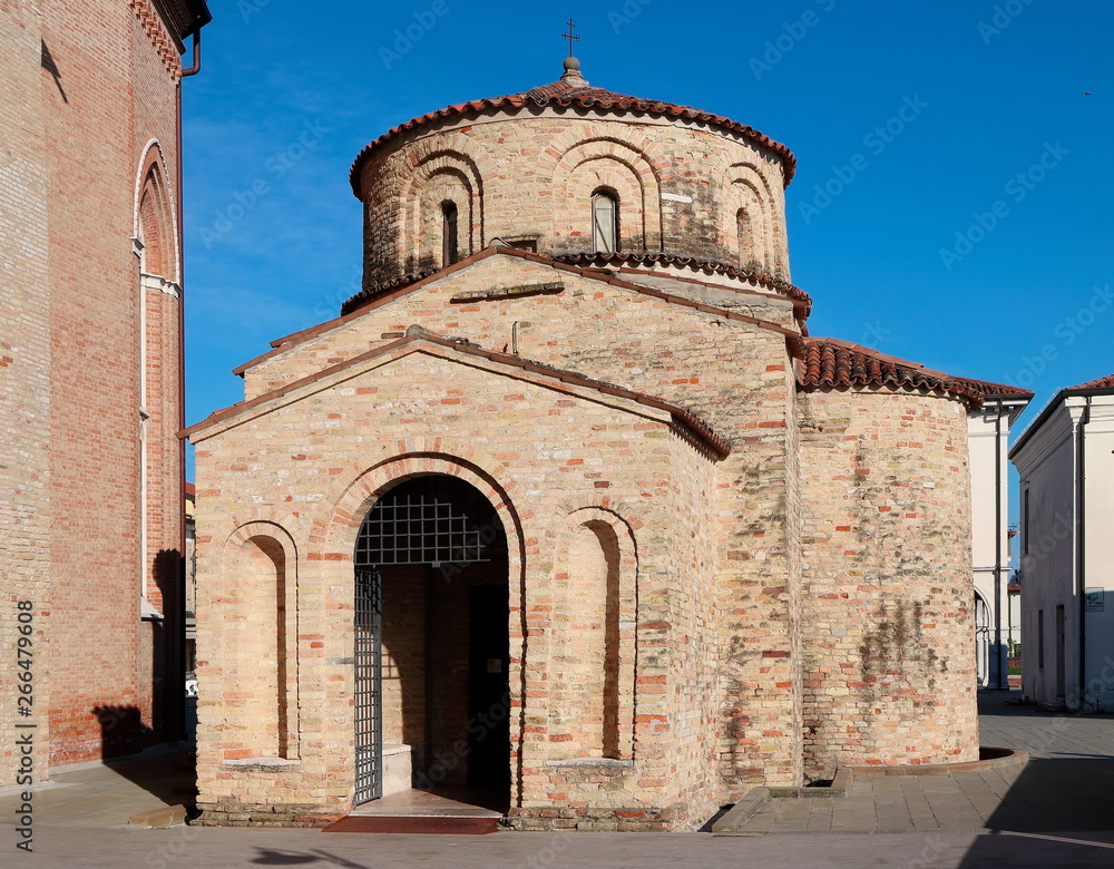 Das Baptisterium in Concordia Sagittaria / Julisch Venetien / Italien