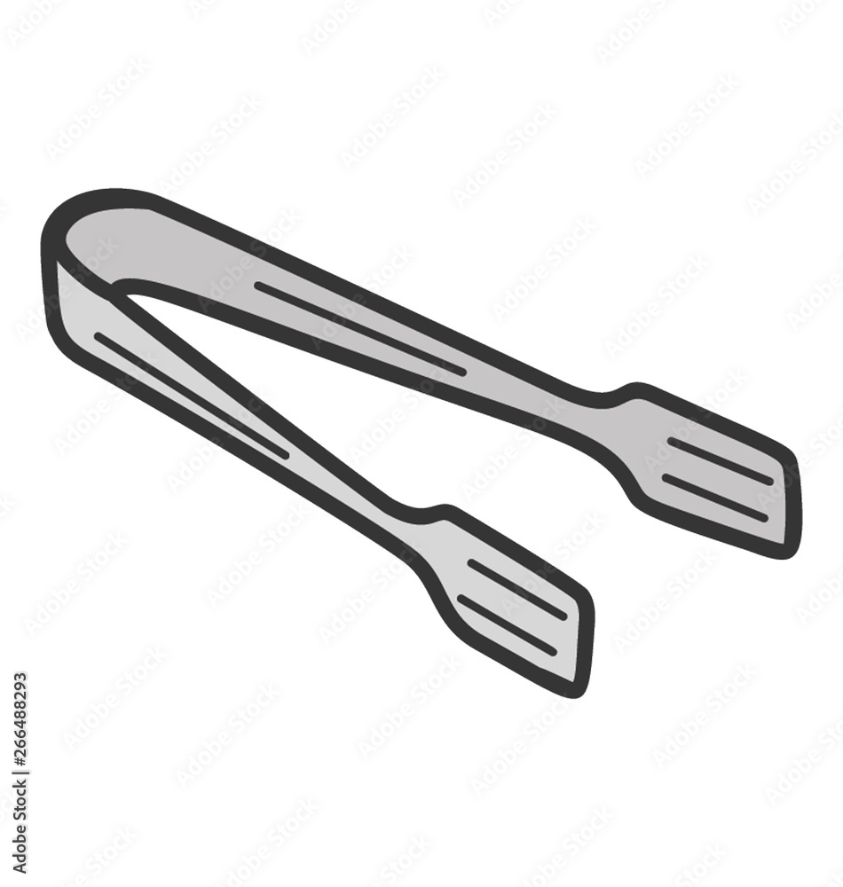 Doodle design of kitchen plier icon. Doodle design of kitchen plier icon.