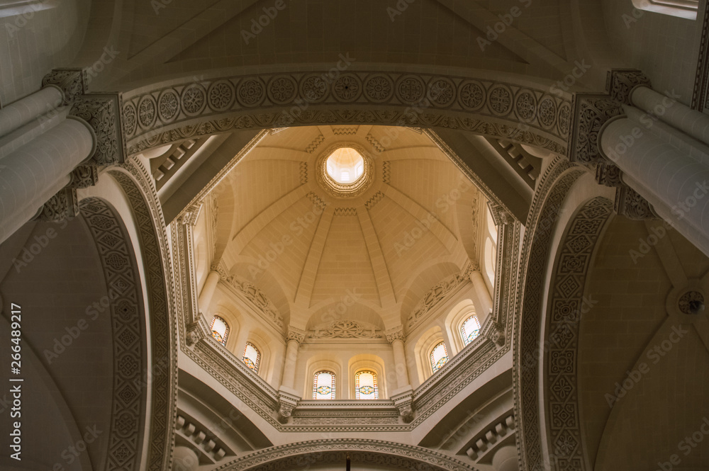 Dome inside the Ta Pinu Sanctuary in Gharb, Malta