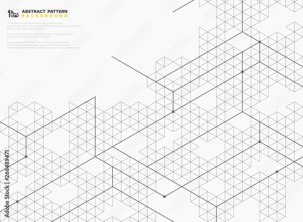 Abstract modern square line structures pattern design of geometric background. illustration vector eps10