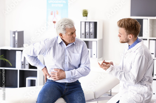 Male patient at urologist's...