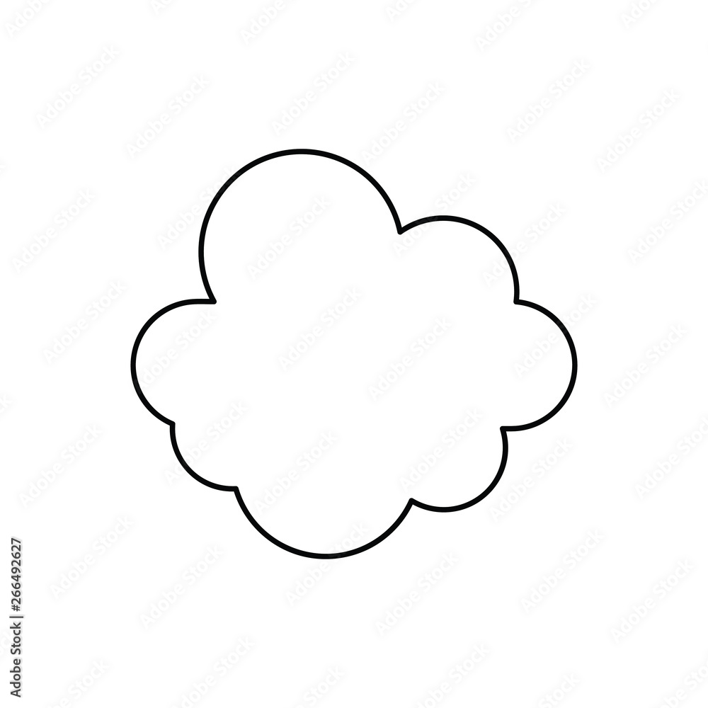 cloud line icon