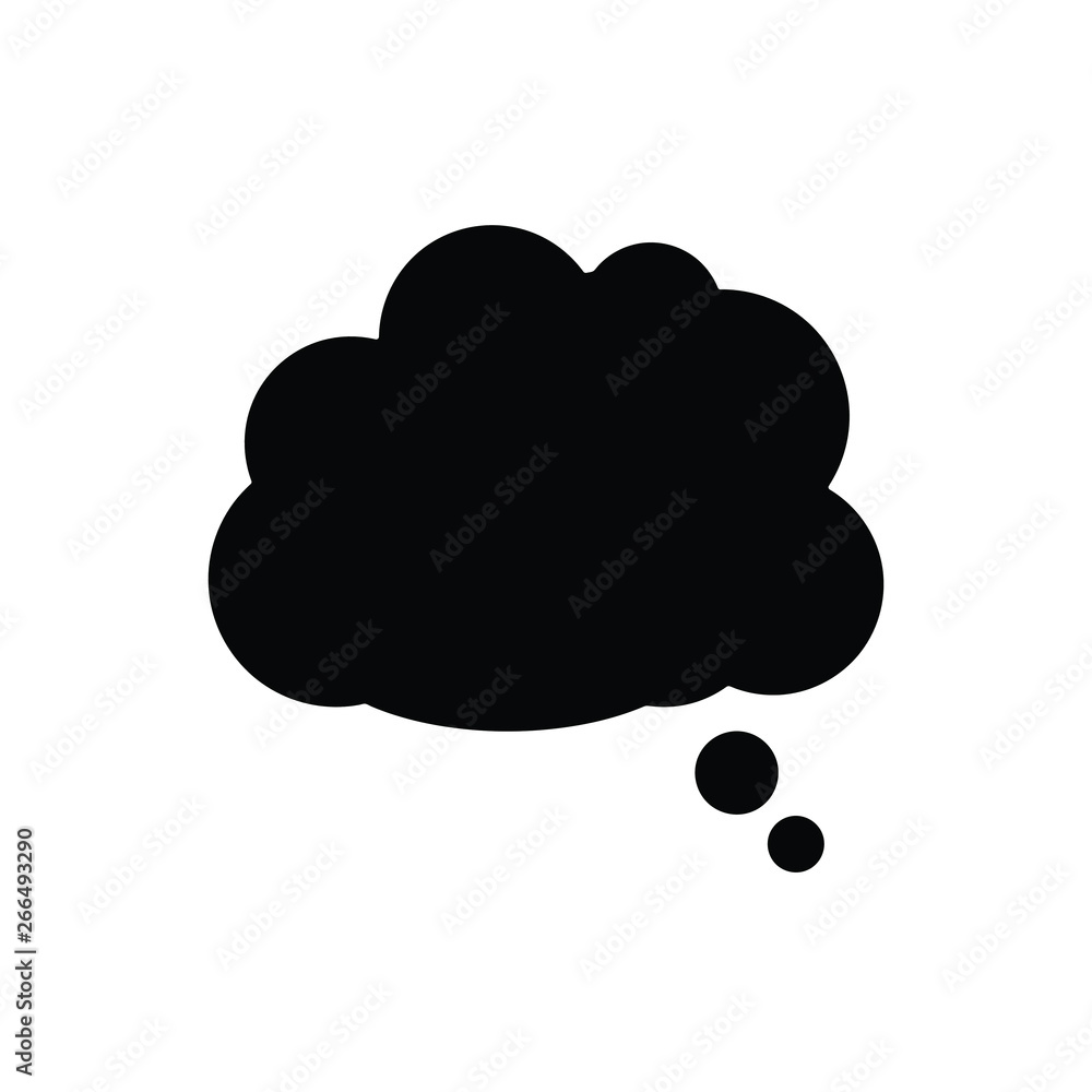Speech bubbles black Icon vector Speech bubbles black Icon vector