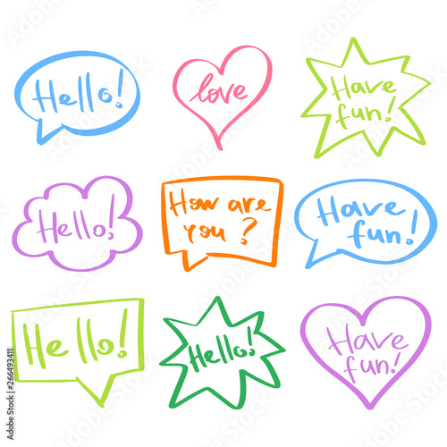 Mind cloud quote set
