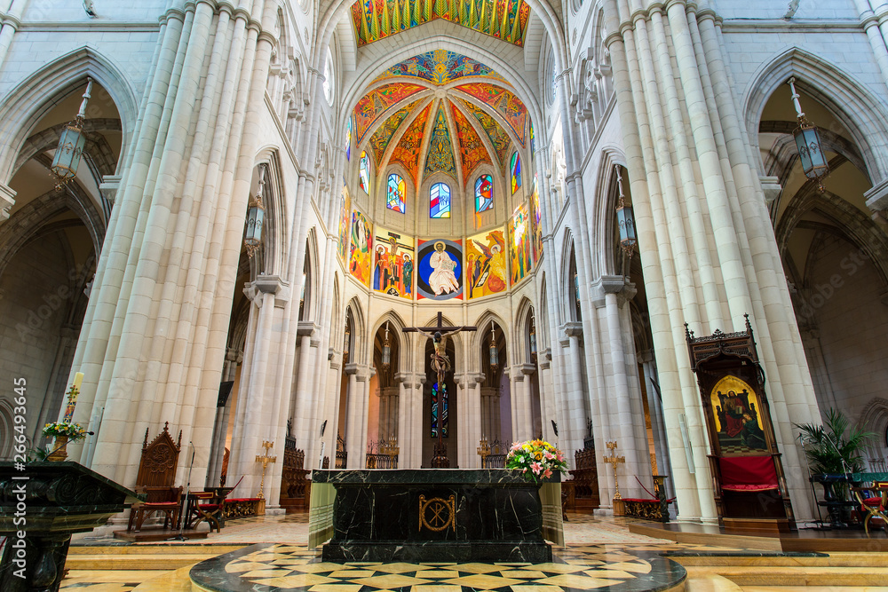 Spain, Madrid,  Santa Maria la Real de La Almudena Cathedral