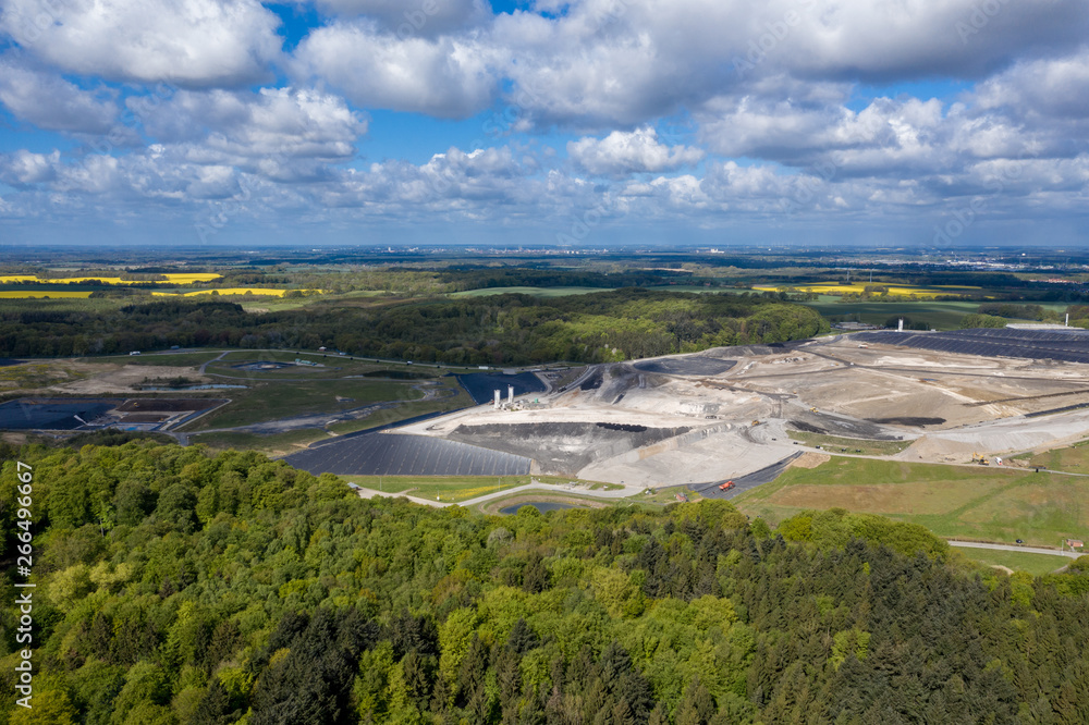 europe's largest toxic waste landfill Ihlenberg in the north of Germany