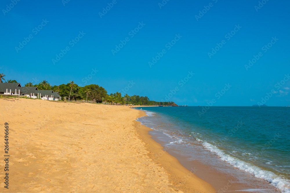 Tropical beach and sea - Holiday vacation concept background Tropical beach and sea - Holiday vacation concept background