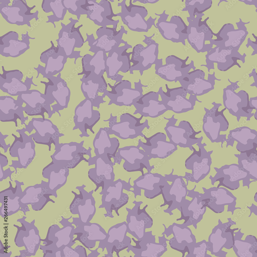 UFO urban camouflage of various shades of green and violet colors UFO urban camouflage of various shades of green and violet colors