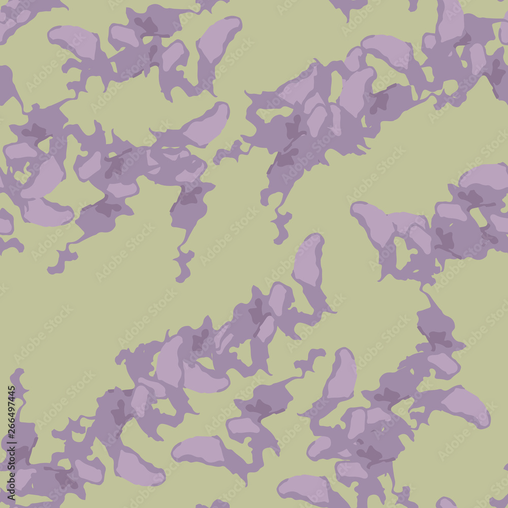 UFO urban camouflage of various shades of green and violet colors UFO urban camouflage of various shades of green and violet colors