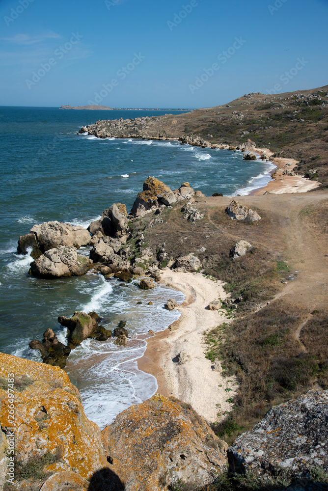 Summer landscape on the Black Sea, Crimea