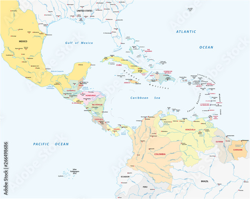 Association of the Caribbean States map