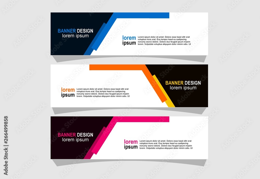 Modern abstract banner design Modern abstract banner design